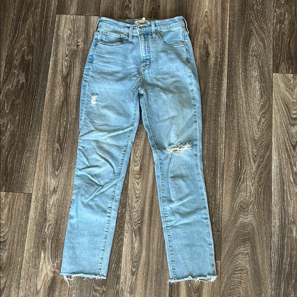 Madewell Perfect Vintage Light Blue Straight Leg Jeans